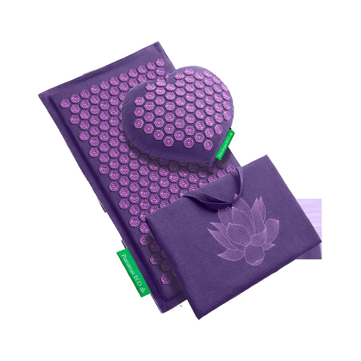 Esterilla + Corazón de masaje + Bolso XL Lavanda Lavanda