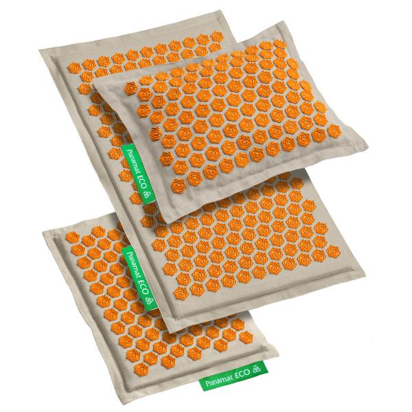 Esterilla + Almohada + Esterilla Mini Natural Naranja