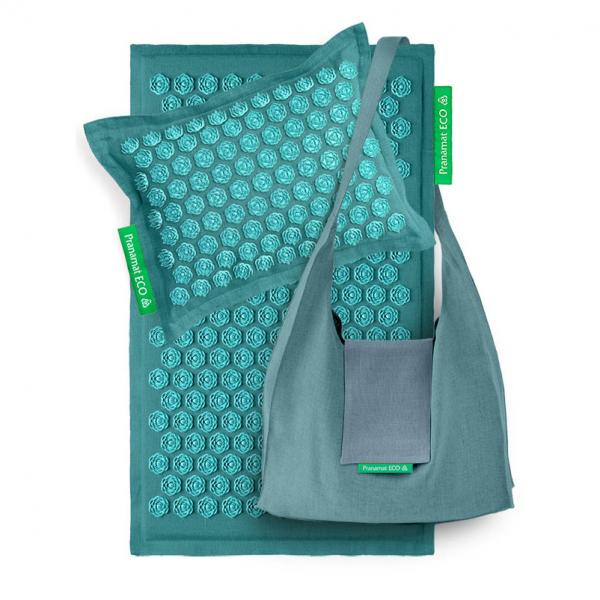 Pranamat + PranaPillow + Bag Turquoise & Turquoise