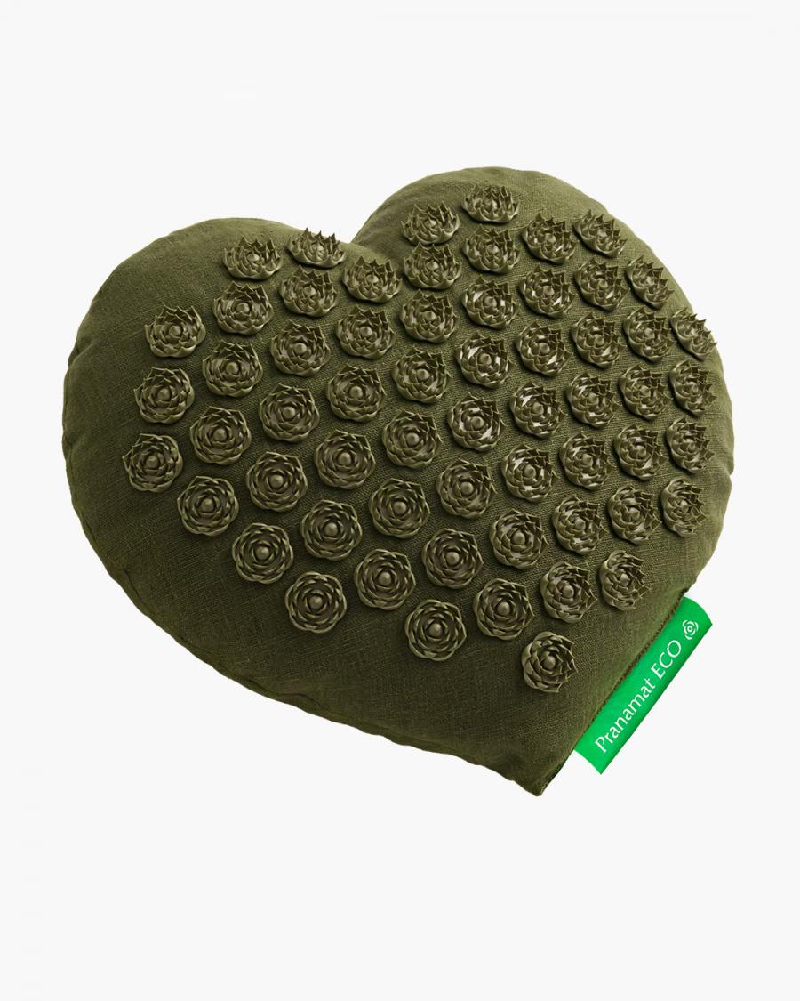 Esterilla + Corazón de masaje Verde Oliva